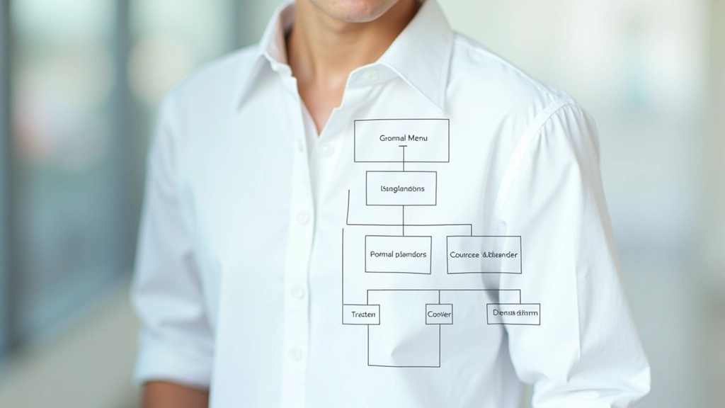 Diagramma della struttura di navigazione di un portale scolastico con menu principale e sottocategorie organizzate gerarchicamente