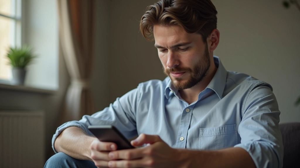 Genitore che completa il modulo di iscrizione a un corso online tramite smartphone