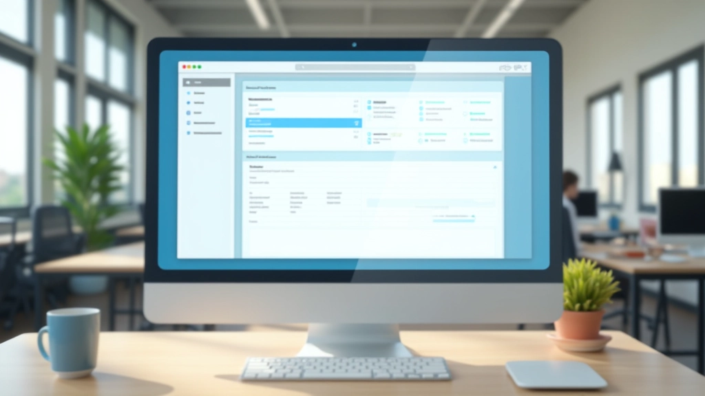 Schermo di un portale scolastico moderno con interfaccia intuitiva per studenti e insegnanti