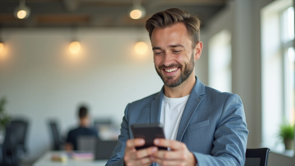 Persona che guarda smartphone con notifiche di comunicazione scolastica visualizzate chiaramente